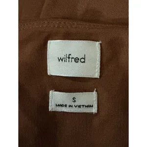 Wilfred Lydia Brown Ruched Mini Dress Bodycon‎ Small Petite Coquette Minimalist thumbnail 9