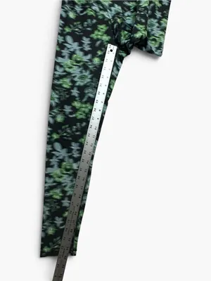 Aerie OFFLINE Real Me 7/8 Hi-Rise Leggings Floral Green Black Size M NWT thumbnail 6