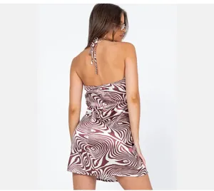 Princess Polly NWT Sz 0 Satin Halter Style Dress thumbnail 2