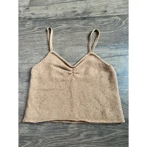 EUC Womens Madewell Milos sweater Tank‎ Heather Caramel stretch size M thumbnail 3