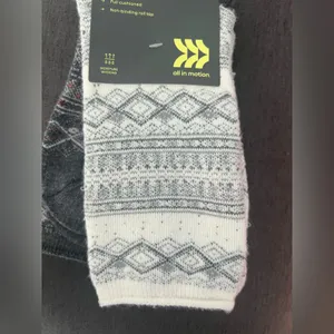 Socks All in Motion Heavyweight Fair Isles Crew + Northeast outfitter cozy cabin thumbnail 3