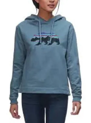 Patagonia W. Fitz Roy Bear Uprisal Hoody Shadow Blue Regular Fit Size Medium thumbnail 1