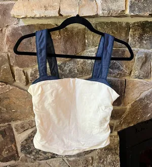 Free People White Two Tone Tank thumbnail 1
