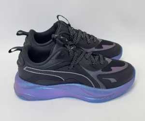 Puma RS-Curve Lightsense Women's Running Sneakers Size 8 Black and Purple thumbnail 1
