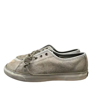 Sperry Seacoast Silver White Metallic Low Top Sneaker 7.5‎ thumbnail 2