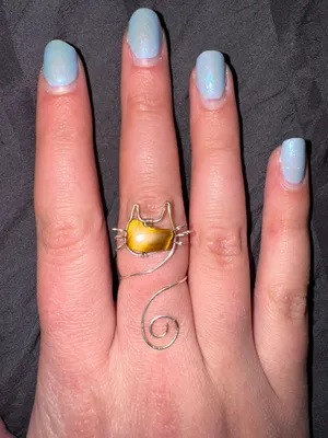 Handmade Cat Ring thumbnail 1