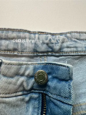 Old Navy OG Loose Style Light Wash Straight Leg Jeans Size 6 thumbnail 9