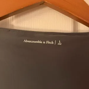 Large Abercrombie & Fitch Soft Matte Grey Square Neck Long Sleeve Shirt thumbnail 5