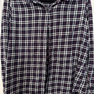 Barbour Birling Shirt Plaid Button Up‎ Navy Pink White Size 10 thumbnail 3