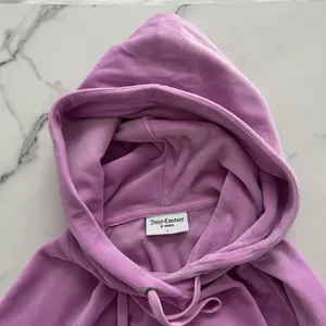 Juicy Couture OG Big Bling Crystal Logo Hoodie Jacket Pink Sz Small thumbnail 7