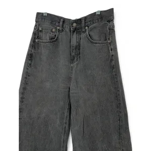We the Free People 28 Libre Wide Leg Jeans Denim Washed Black Flare 31" inseam thumbnail 3