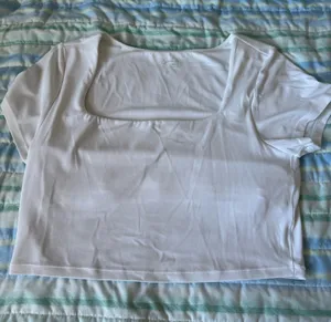 White aerie OFFLINE square neck double lined top thumbnail 1