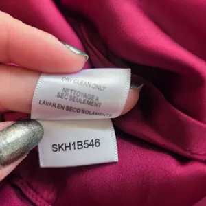 BCBGMaxAzria Magenta Silk Blouse thumbnail 11