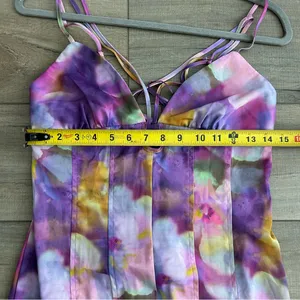 Urban Outfitters Purple Watercolor Sleeveless First Light Midi Slip Dress NWT M thumbnail 11
