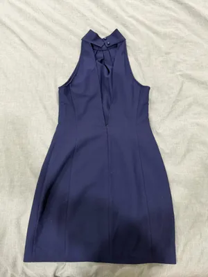 Cute Navy Cocktail Dress Blue Size 4 thumbnail 2