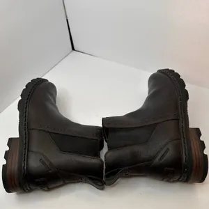 Sorel Womens 7.5 Lennox Chelsea Stud Waterproof Boots Brown Leather thumbnail 9