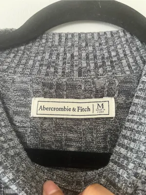 Abercrombie Gray Knit Ribbed Sweater Dress Medium Mock Neck Minimalist Capsule thumbnail 5