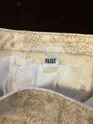Paige Hoxton Ankle Jeans Womens 28 White Sonoran Snake High Rise Slim Denim thumbnail 9
