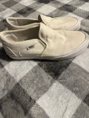 Womens white slip on vans  thumbnail 2