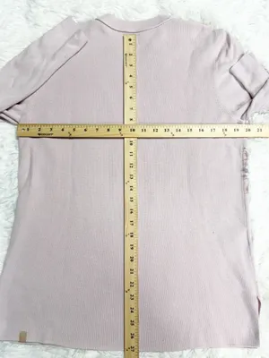 Lululemon Women’s Large Pink Ribbed Long Sleeve Crewneck Sweater thumbnail 4