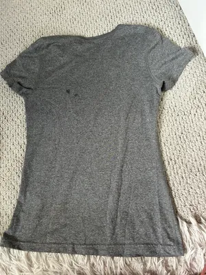Nike women’s grey exercise tee thumbnail 3
