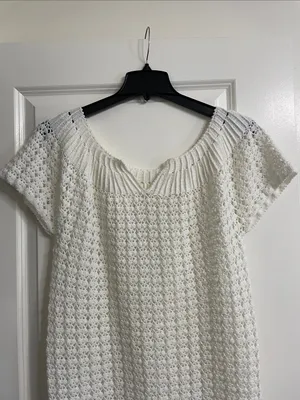 One-of-a-Kind Custom Made Hand Crochet Knit Dress Size Medium/Large thumbnail 3