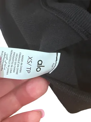 Alo Seamless Ribbed Low Back BLACK Bra XS SOLD OUT thumbnail 5