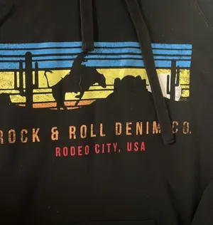 Rock and Roll denim sweatshirt thumbnail 2