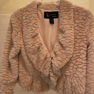 Faux Fur cropped coat thumbnail 2