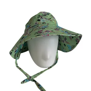 Steve Madden floral sun Hat EUC thumbnail 3