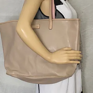 COACH XL Size Tan Coated Canvas Shopping Tote thumbnail 5