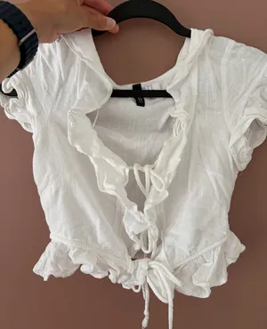 H&M Top White thumbnail 1
