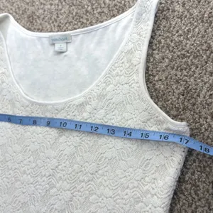 Sundance Lace Tank Top Womens‎ SM Ivory Sleeveless Boho Romantic Cottagecore thumbnail 7