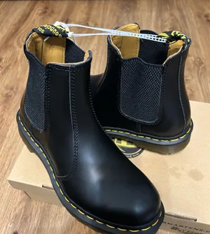 DR MARTENS 2976 black leather Chelsea ankle boots booties shoes women’s 8 new thumbnail 8