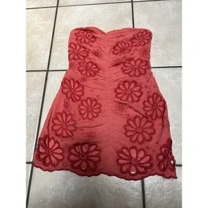 NWT Free People Sizzle Strapless Cotton Minidress - Size‎ L thumbnail 5