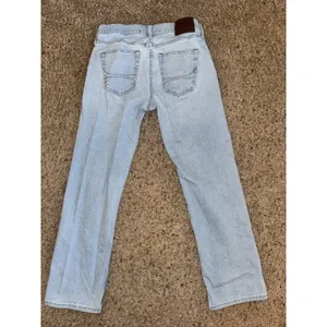 Hollister Men's Blue Light Wash Denim Straight Jeans Stretch 5-Pocket thumbnail 2
