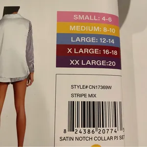 BB Dakota Satin Notch Collar PJ Set NWT Women Med Long Sleeve Shorts Loungewear thumbnail 7