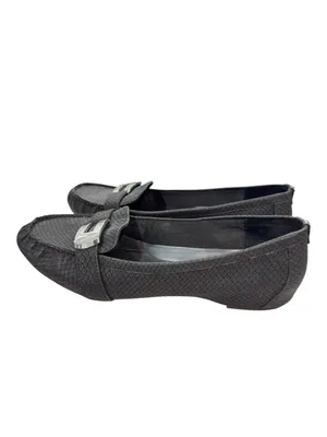 Calvin Klein Flats Women KADYN 10M Black Slip On Casual Shoes EUC thumbnail 2