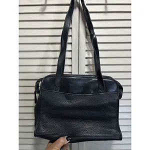 Dooney & Bourke Black Pebbled Satchel Top Double Handle Bag Zip Close Logo thumbnail 4