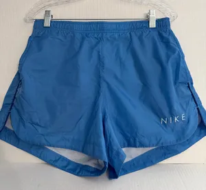 Nike Royal Blue Women's Athletic Running Shorts Mesh Lined thumbnail 1