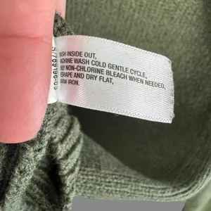 Gap Womens Olive Green Asymmetrical Button Cowl Neck Knit Sweater Cotton Medium thumbnail 5