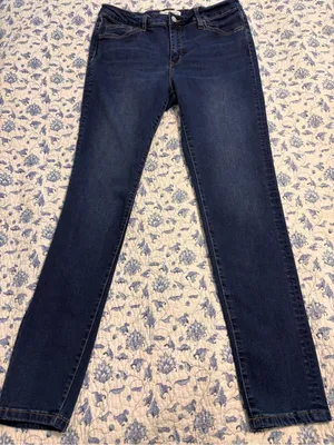 Flying Monkey womens size 31 stretch denim blue jeans skinny thumbnail 1