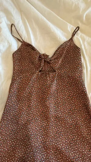 Cheetah maxi dress Brown thumbnail 1