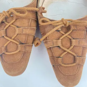 CHRISTIAN LOUBOUTIN Brown Suede Leather Flats - Size 36/6 thumbnail 6