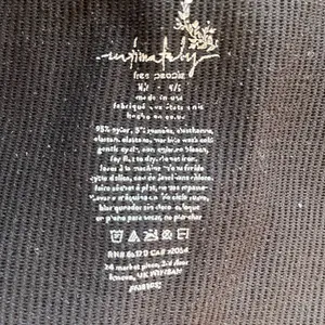 Intimately Free People Black Ribbed Short Sleeve Top Size M/L thumbnail 3