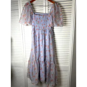 Abercrombie Emerson Angel Sleeve Midi Floral Size Small NWOT thumbnail 7
