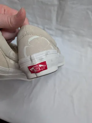 Vans Womens Tan White Slip-On Floral Print Shoes Size 7.5 US thumbnail 8