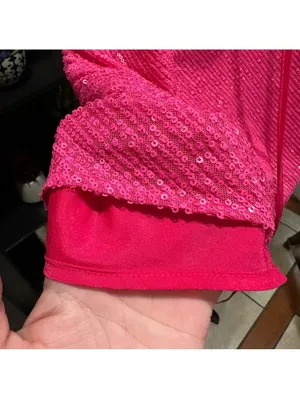 ASOS Sequin Tube Top Dress – Size 12 – Pink Sparkle – Like New thumbnail 4