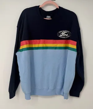 Ford Fleece Lined Color block Pullover Womens Size XXL thumbnail 1