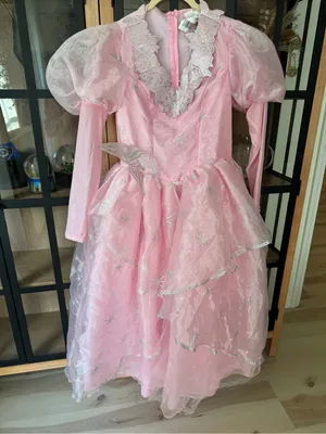 Glinda Costume halloween The Wizard of Oz wicked ariana grande maxi dress gown thumbnail 1